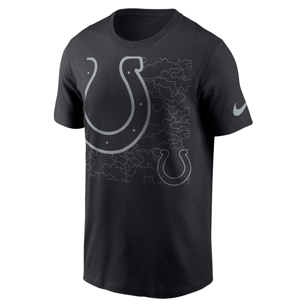 Men's Nike Black Indianapolis Colts RFLCTV T-Shirt