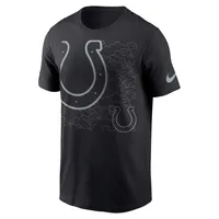 T-shirt RFLCTV Indianapolis Colts Nike noir pour homme