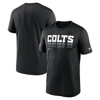T-shirt Nike noir pour homme, coupe Legend Performance des Indianapolis Colts