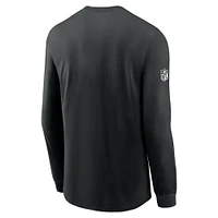 Men's Nike Black Indianapolis Colts Sideline Performance Long Sleeve T-Shirt