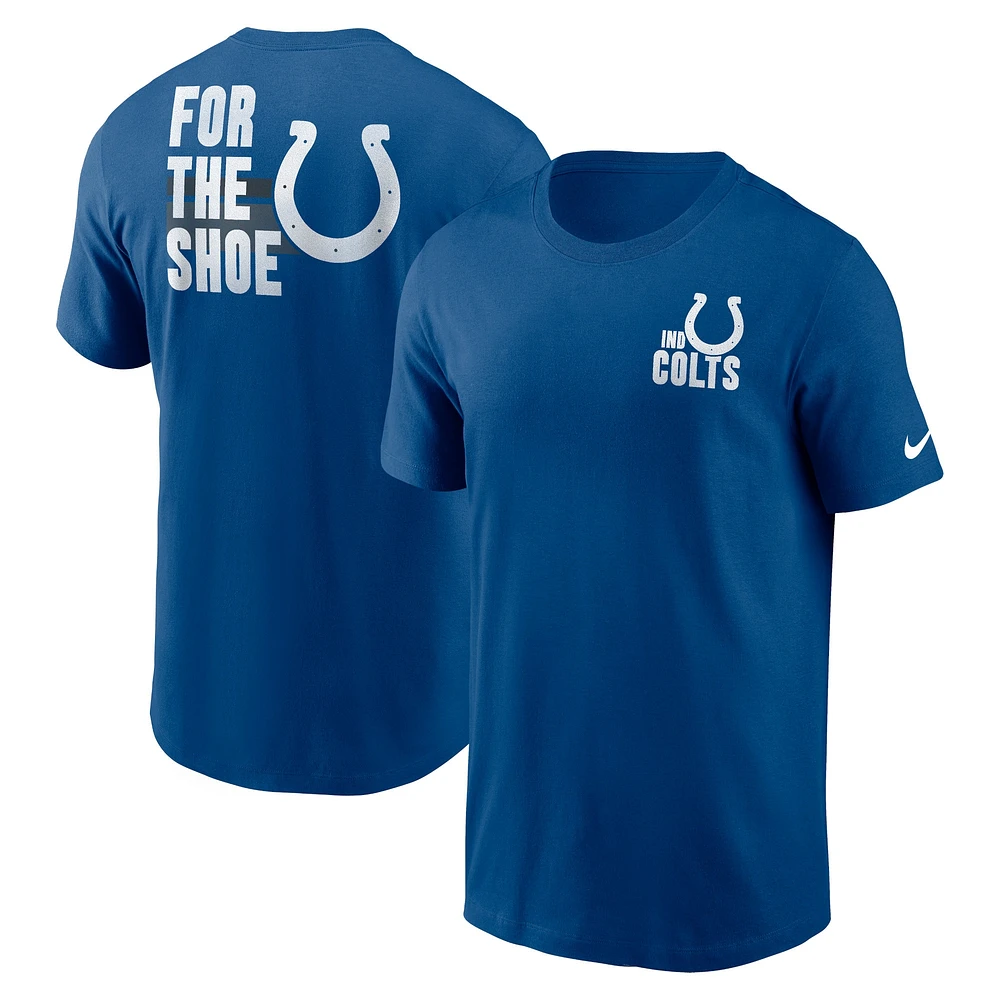 T-shirt essentiel Nike Indianapolis Colts Blitz pour homme, bleu