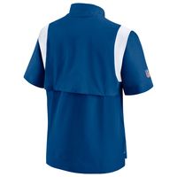 Men's Nike Blue Indianapolis Colts Sideline Coaches Chevron Lockup Pullover Top