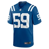 Men's Nike Cameron McGrone  Royal Indianapolis Colts Team Game Jersey