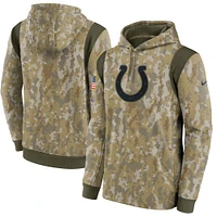 Sweat à capuche Nike Camo Indianapolis Colts Salute To Service Therma Performance pour hommes