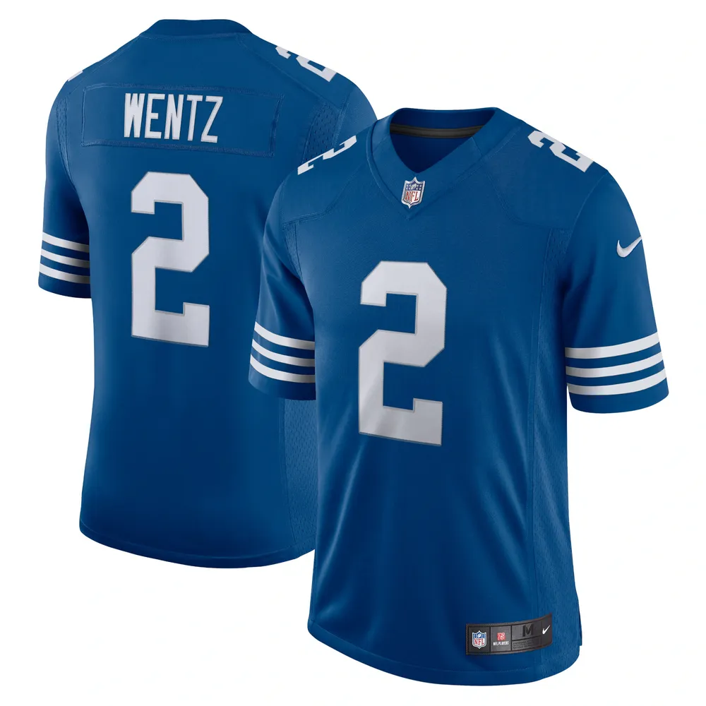 Men's Nike Carson Wentz Royal Indianapolis Colts Alternate Vapor Limited Jersey