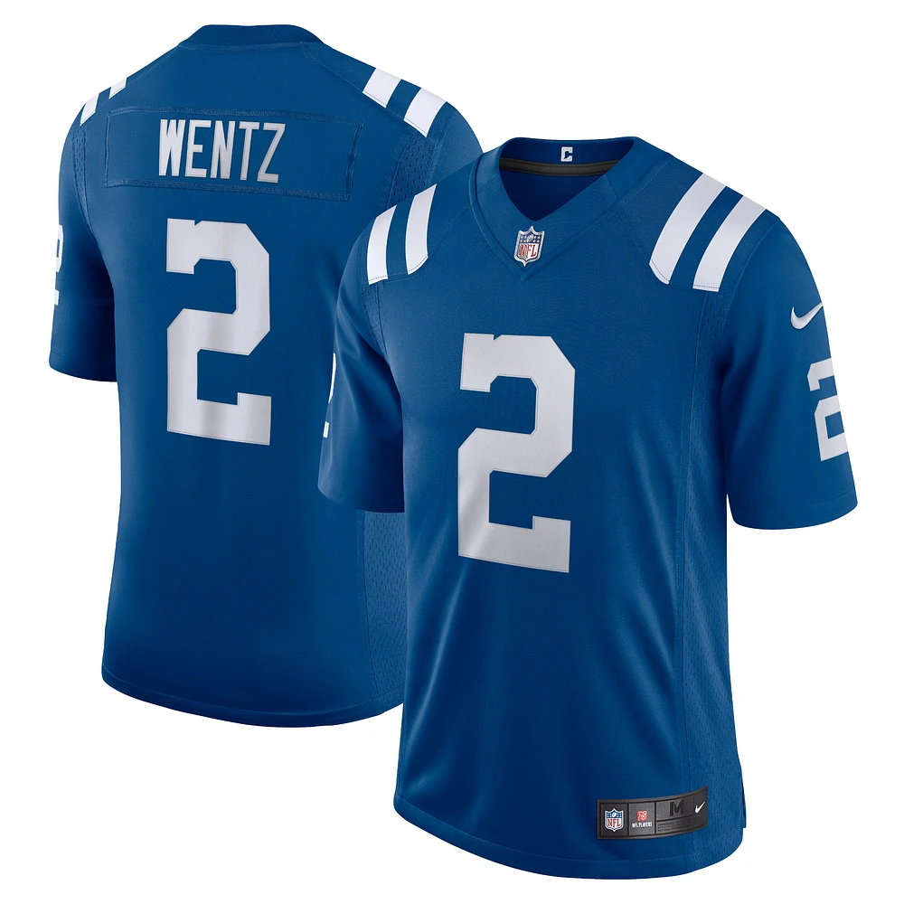 Maillot Nike Carson Wentz Royal Indianapolis Colts Vapor Limited pour homme