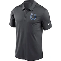 Men's Nike Charcoal Indianapolis Colts Fan Gear Franchise Heat-Sealed Graphic Team Polo