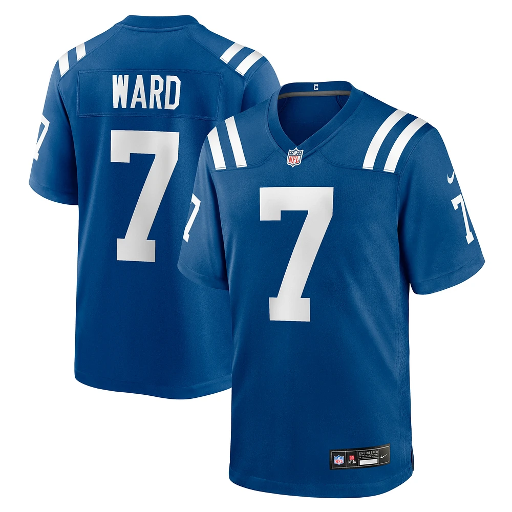 Maillot Nike Charvarius Ward Royal pour homme des Indianapolis Colts