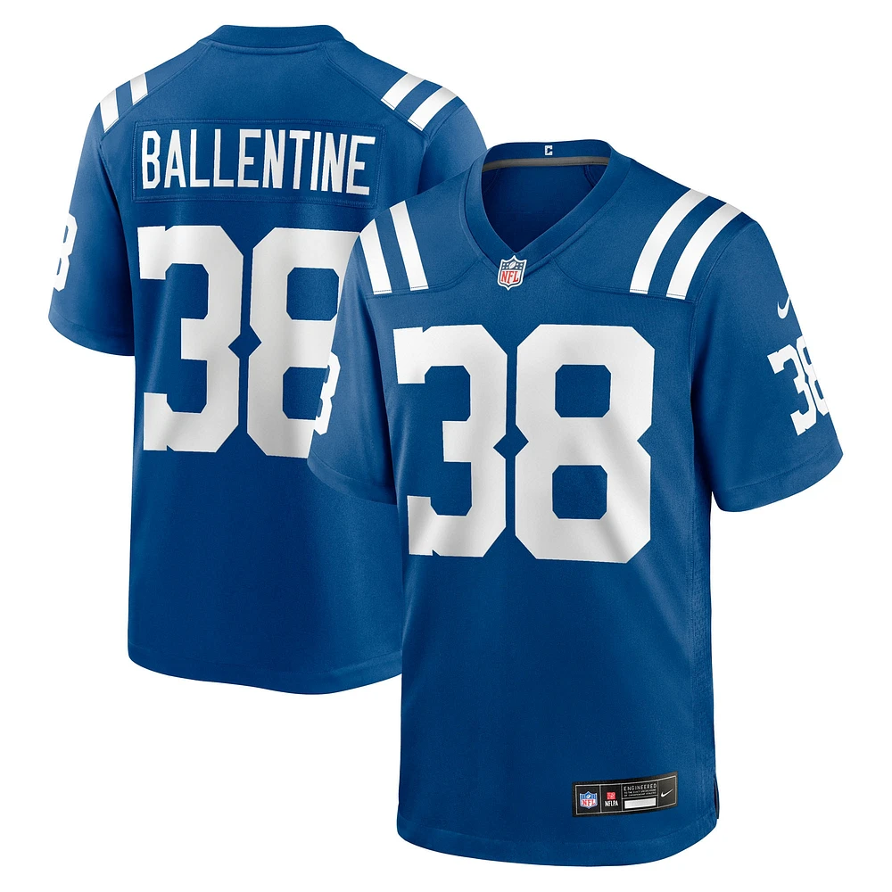 Men's Nike Corey Ballentine Royal Indianapolis Colts Team Game Jersey