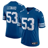 Maillot Nike Darius Leonard Royal Indianapolis Colts Alternate Vapor Limited pour homme