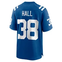 Maillot de match Nike Darren Hall Royal Indianapolis Colts pour homme