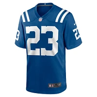 Maillot de match l'équipe Nike Darren Hall Royal Indianapolis Colts pour homme