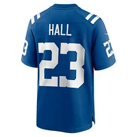 Maillot de match l'équipe Nike Darren Hall Royal Indianapolis Colts pour homme