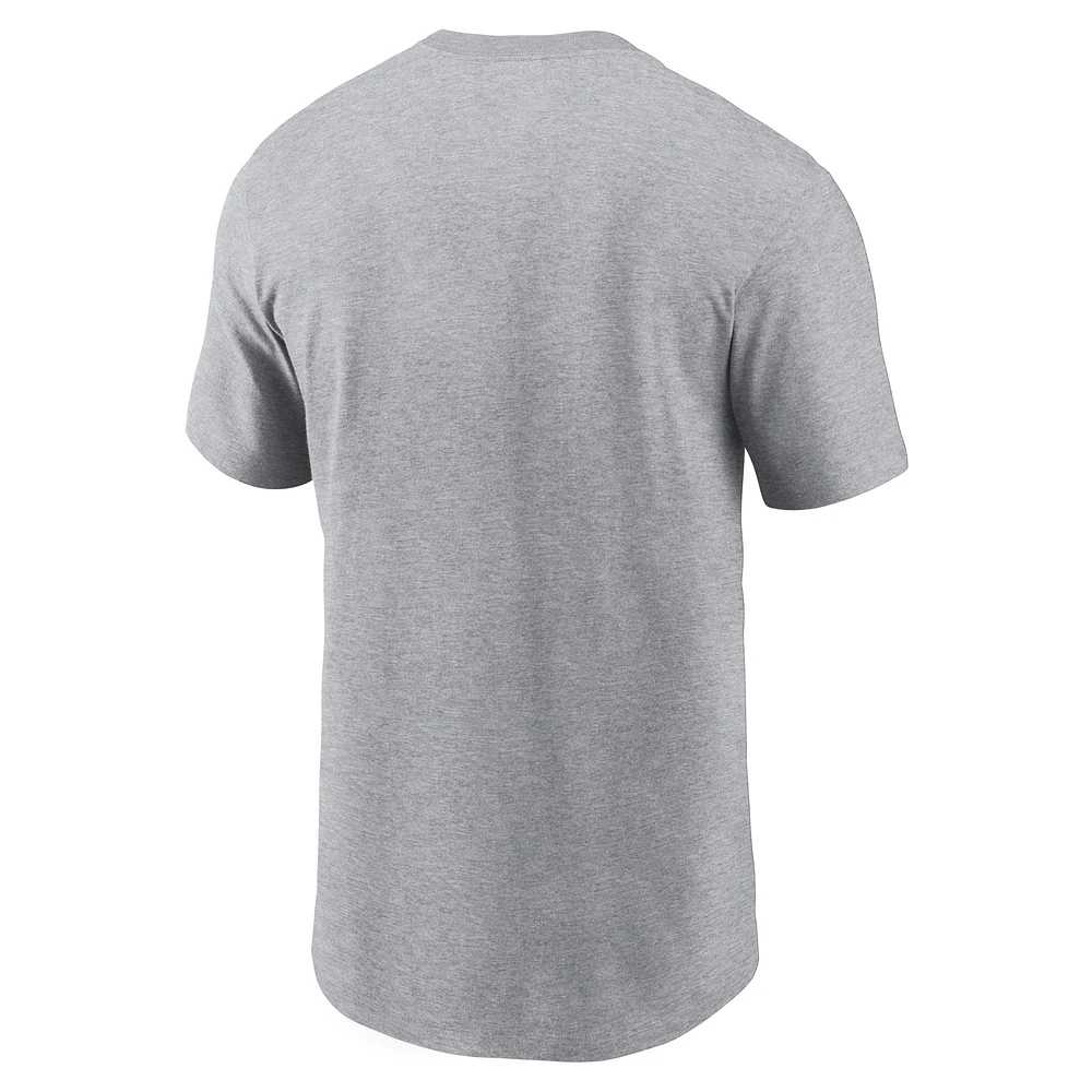 Men's Nike  Gray Indianapolis Colts Primary Logo T-Shirt