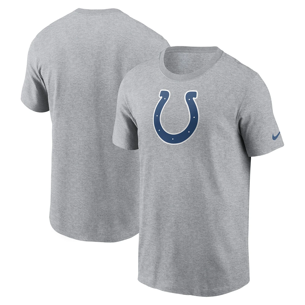 T-shirt Nike gris avec logo principal des Indianapolis Colts pour hommes