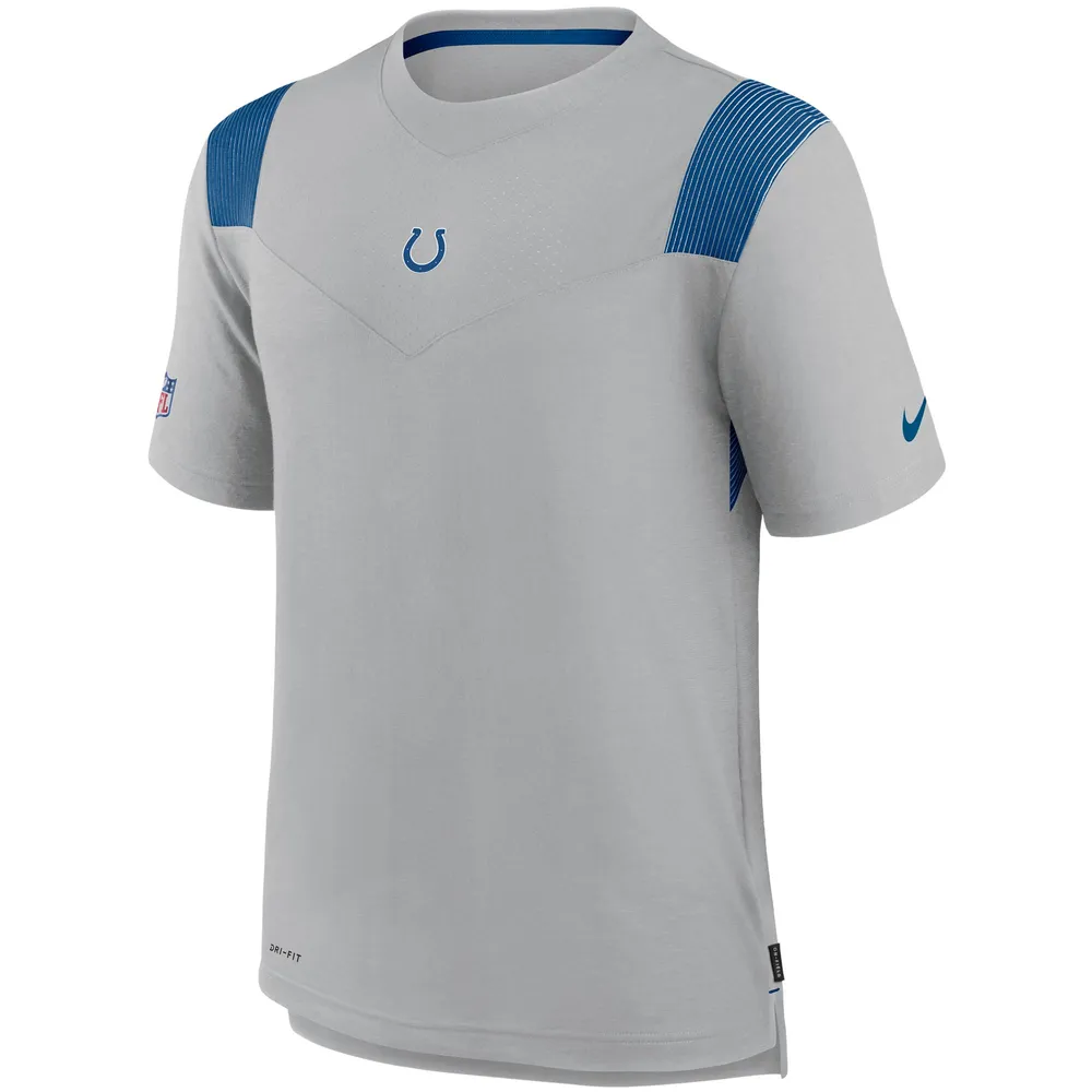 Men's Nike Gray Indianapolis Colts Sideline Player UV Performance T-Shirt