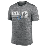 T-shirt Nike Indianapolis Colts Yardline Velocity Performance gris pour homme