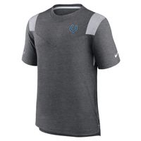 Men's Nike Heather Charcoal Indianapolis Colts Sideline Tonal Logo Performance Player T-Shirt