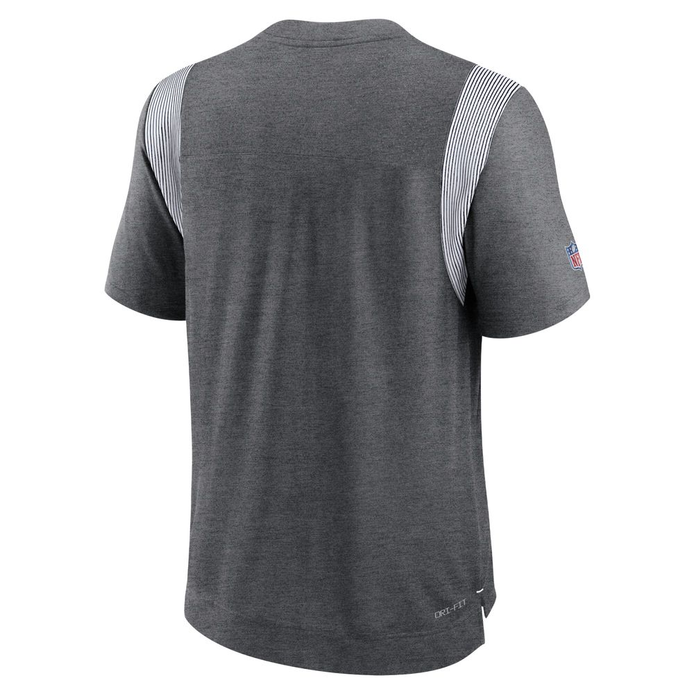 Men's Nike Heather Charcoal Indianapolis Colts Sideline Tonal Logo Performance Player T-Shirt