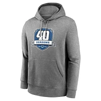 Sweat à capuche pour homme Indianapolis Colts 40th Anniversary Club Nike gris chiné