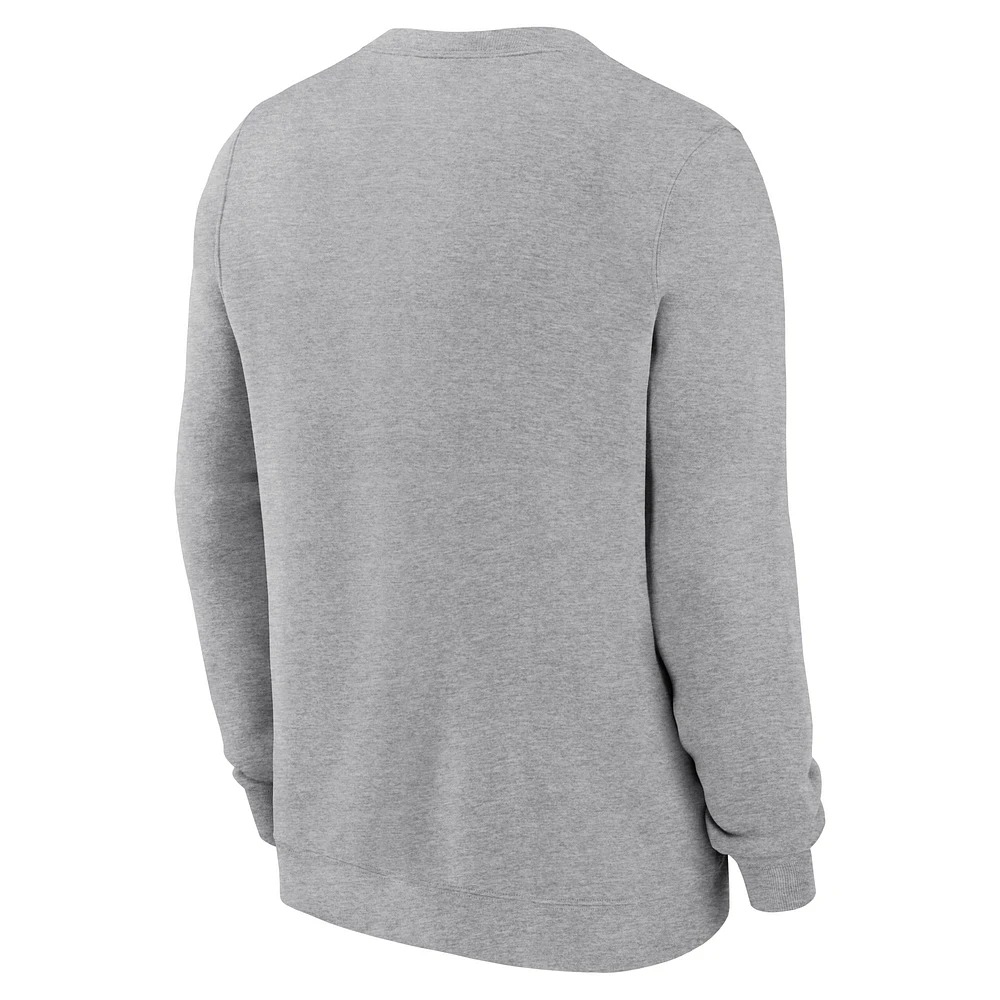 Men's Nike Heather Gray Indianapolis Colts Club Pullover Sweatshirt