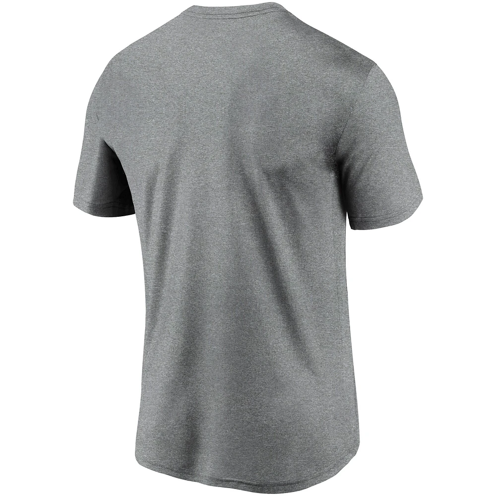 T-shirt Nike Essential Legend Performance gris chiné pour homme avec logo Indianapolis Colts