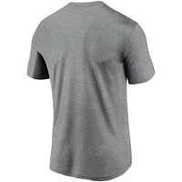 T-shirt Nike Essential Legend Performance gris chiné pour homme avec logo Indianapolis Colts
