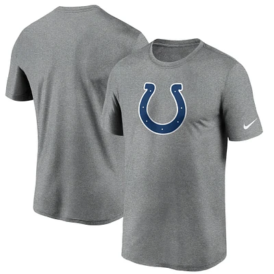 T-shirt Nike Essential Legend Performance gris chiné pour homme avec logo Indianapolis Colts