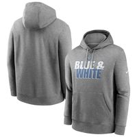 Men's Nike Heathered Charcoal Indianapolis Colts Fan Gear Local Club Pullover Hoodie