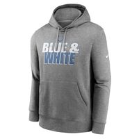 Men's Nike Heathered Charcoal Indianapolis Colts Fan Gear Local Club Pullover Hoodie