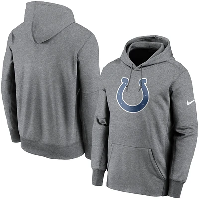 Chandail à capuchon Therma Performance pour Fan Gear des Indianapolis Colts homme, anthracite chiné