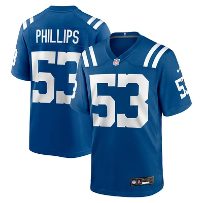 Men's Nike Jacob Phillips  Royal Indianapolis Colts Team Game Jersey