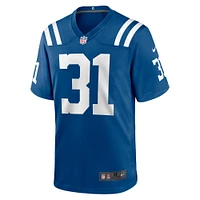 Men's Nike Jason Huntley  Royal Indianapolis Colts Team Game Jersey