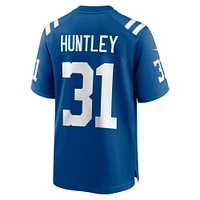 Men's Nike Jason Huntley  Royal Indianapolis Colts Team Game Jersey