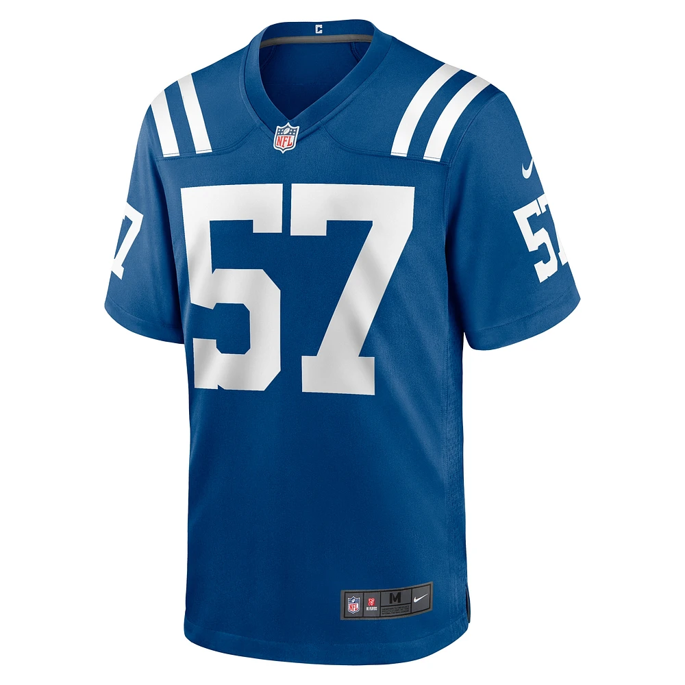 Maillot de match Nike Jaylon Carlies Royal Indianapolis Colts pour homme