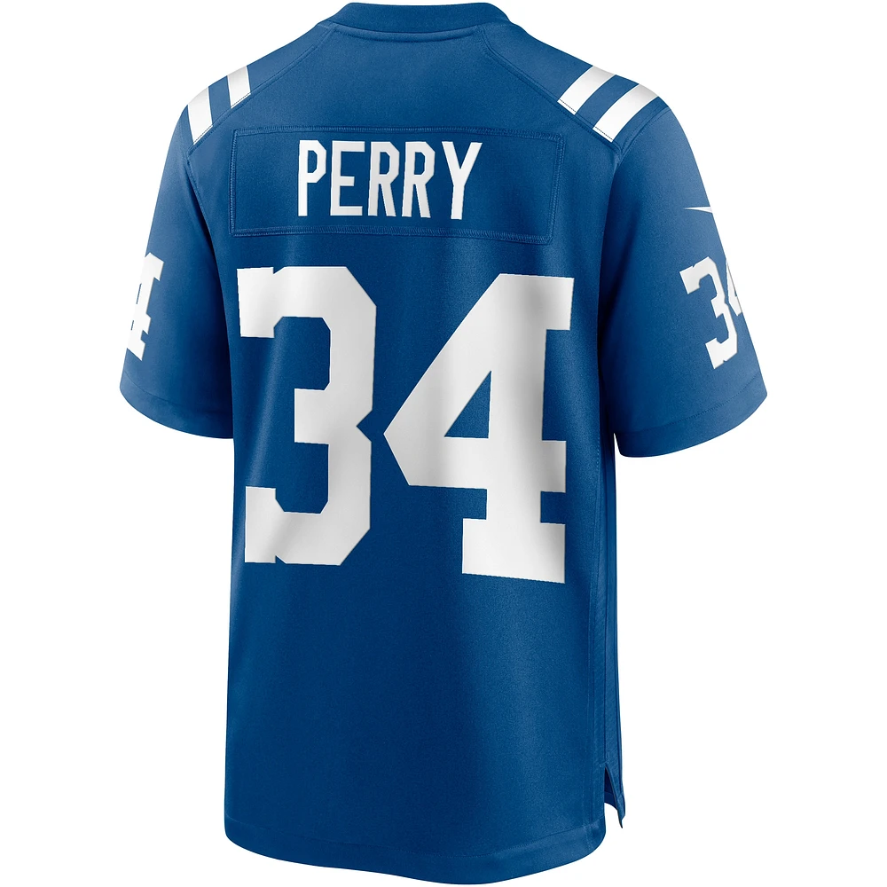 Maillot de joueur retraité Nike Joe Perry Royal Indianapolis Colts Game pour homme