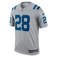 Men's Nike Jonathan Taylor  Gray Indianapolis Colts Inverted Legend Player Performance Top