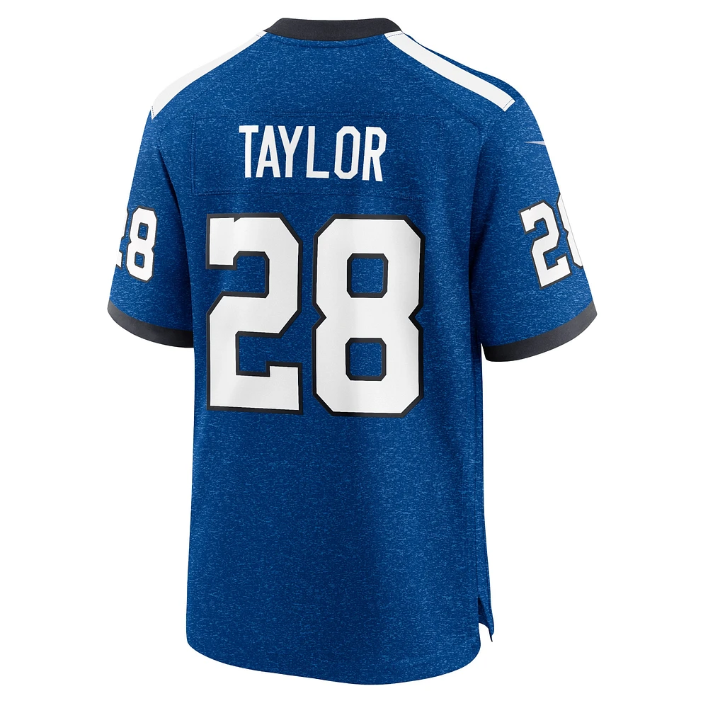 Maillot Nike Jonathan Taylor Royal Indianapolis Colts Indiana Nights Alternate Game pour homme