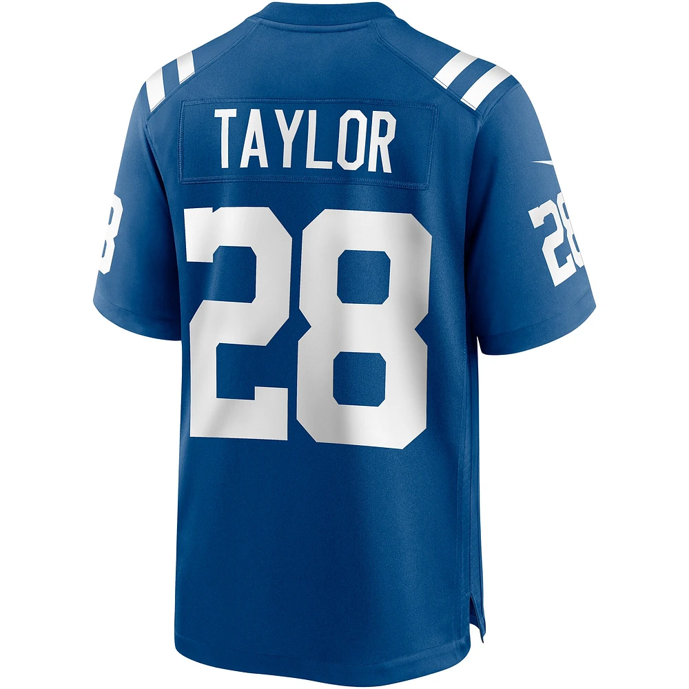 Maillot de match joueur des Indianapolis Colts Nike Jonathan Taylor Royal pour homme