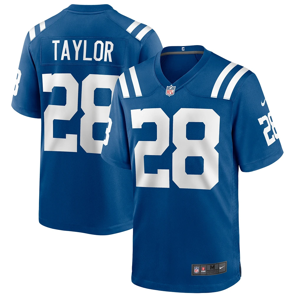 Maillot de match joueur des Indianapolis Colts Nike Jonathan Taylor Royal pour homme