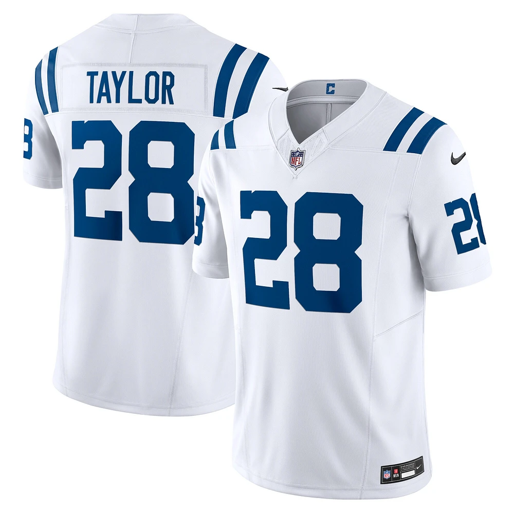 Nike Jonathan Taylor pour homme Blanc Indianapolis Colts Vapor F.U.S.E. Maillot limité