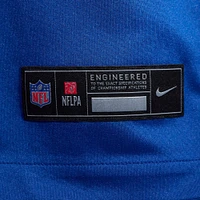 Maillot de match l'équipe Nike Josh Sills des Royal Indianapolis Colts pour homme