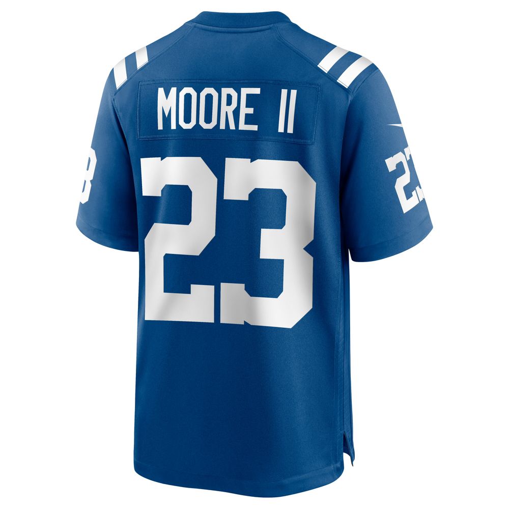 Men's Nike Kenny Moore II Royal Indianapolis Colts Game Jersey