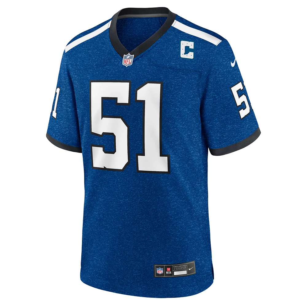 Maillot de match alternatif Indianapolis Colts Indiana Nights Nike Kwity Paye pour homme