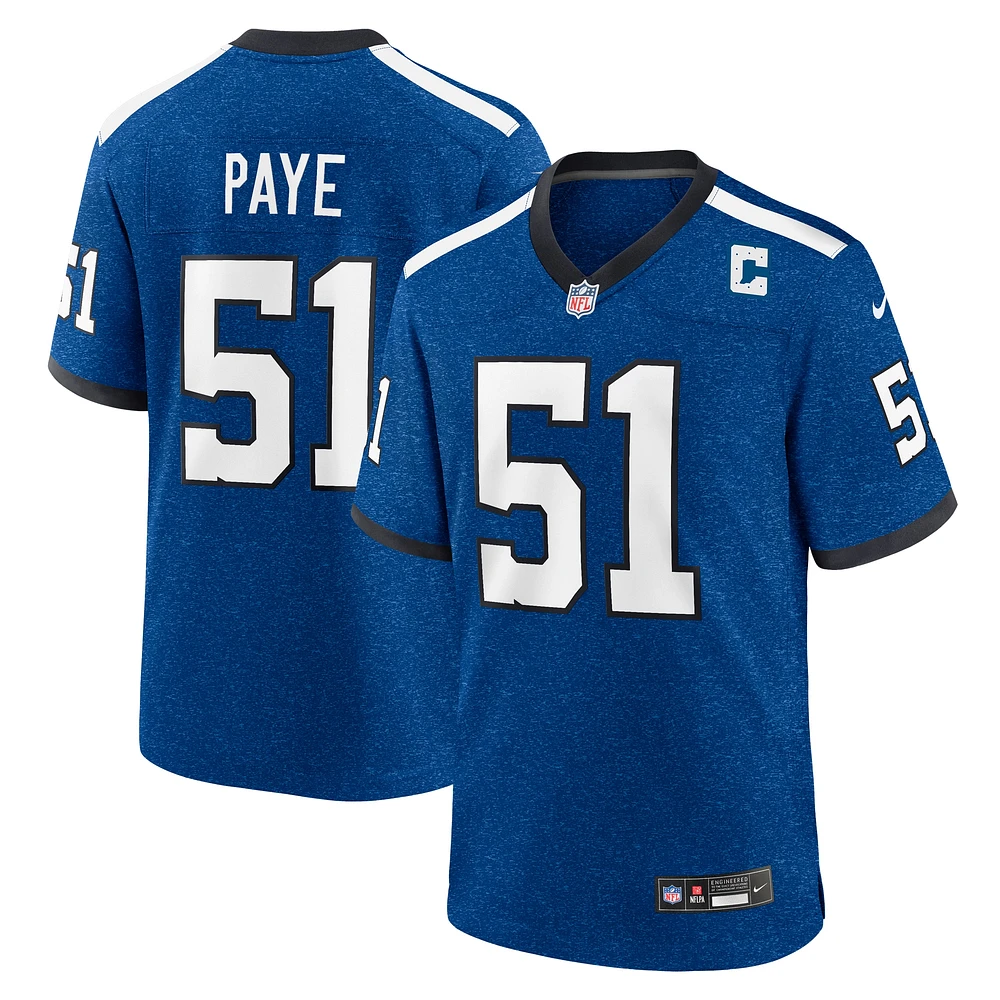 Men's Nike Kwity Paye Royal Indianapolis Colts Indiana Nights Alternate Game Jersey