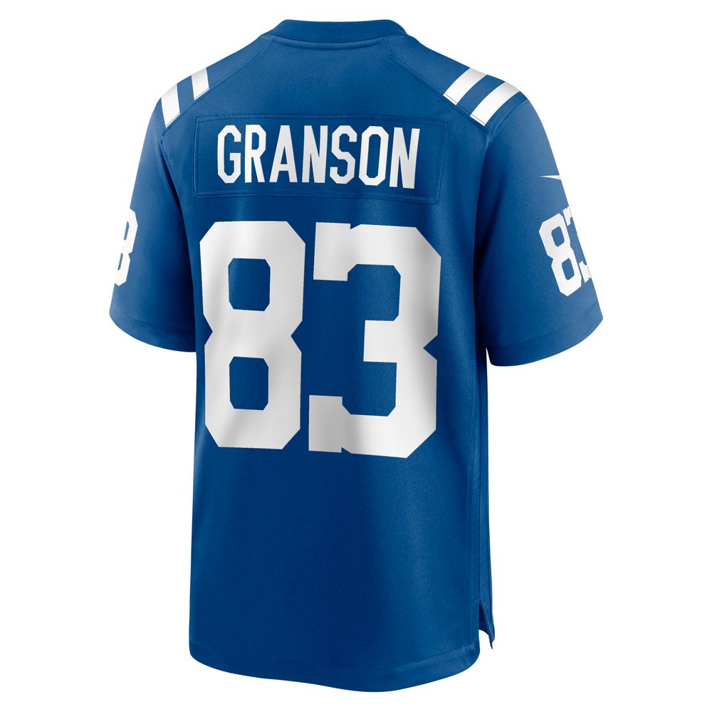 Men's Nike Kylen Granson Royal Indianapolis Colts Game Jersey