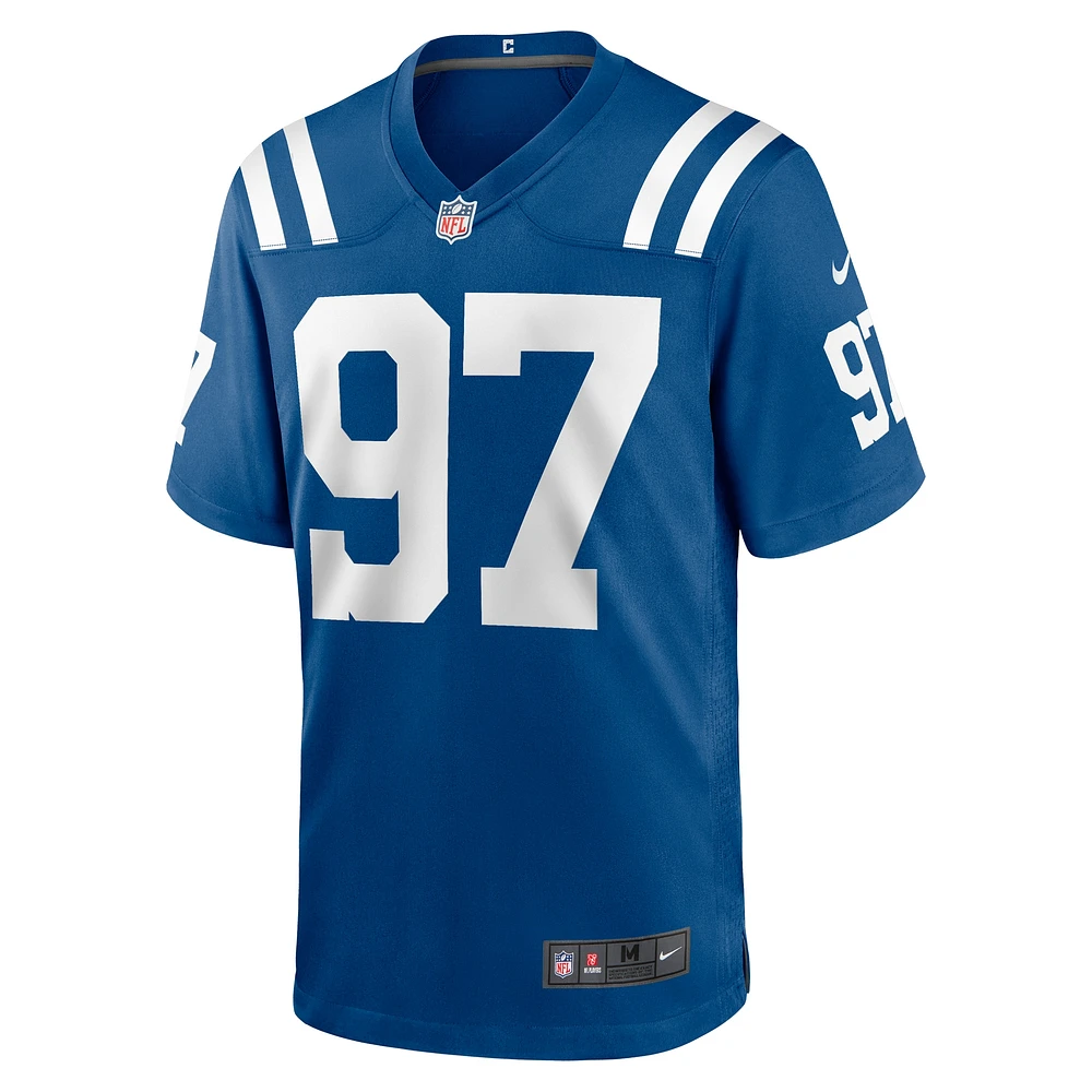 Maillot de jeu joueur Nike Laiatu Latu Royal Indianapolis Colts pour homme