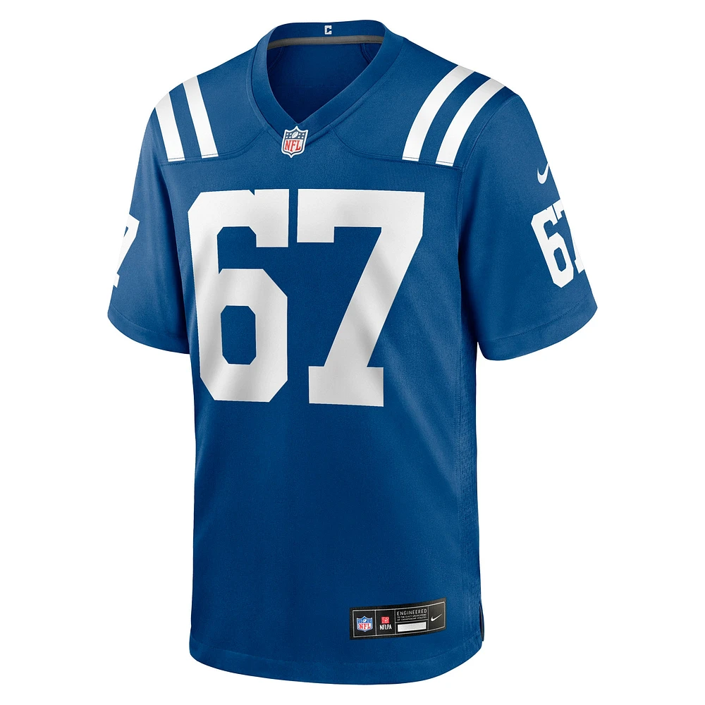 Men's Nike Luke Tenuta  Royal Indianapolis Colts Team Game Jersey