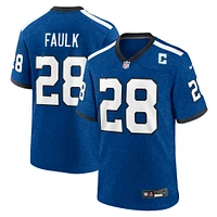 Maillot Indianapolis Indiana Nights Alternate Game pour homme Marshall Faulk Royal