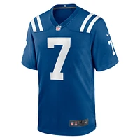 Maillot de match d'équipe Nike Matt Gay Royal Indianapolis Colts pour homme